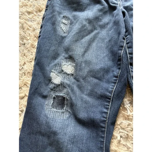 Torrid Premium Jeans Sz 16 R Skinny Distressed Dark Blue - Picture 5 of 5